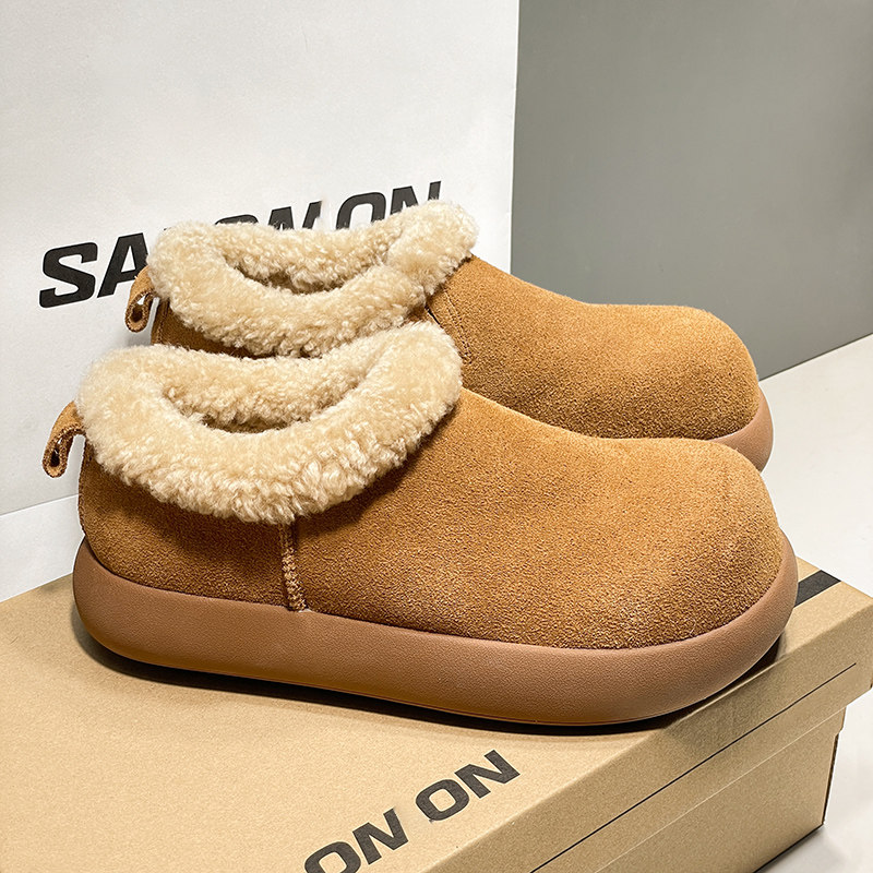 赵露思同款小土豆卷毛雪地靴女2025新款冬季皮毛一体加绒保暖棉靴,女鞋,时尚雪地靴,淘宝优惠券,粉丝福利购,淘宝优惠卷