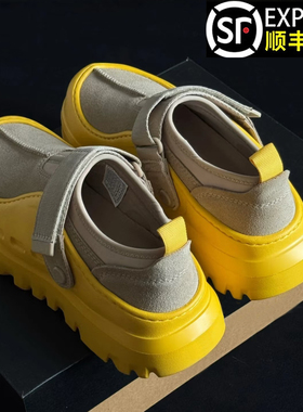 官方正品塔斯曼小麦黄色板鞋男女款情侣增高百搭运动厚底休闲鞋潮