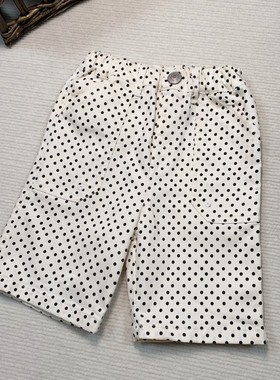 外贸日单DILAS*纯棉休闲男童夏季中裤女童夏天工装短裤五分裤中性