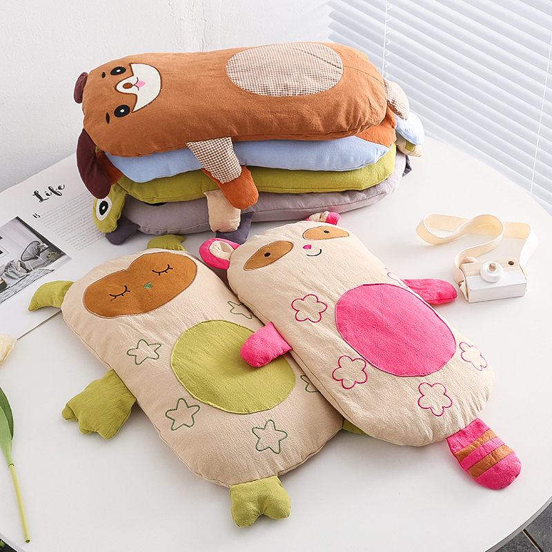 儿童枕套荞麦皮可爱卡通女生睡觉抱枕宝宝枕头学生专用纯棉0-6岁