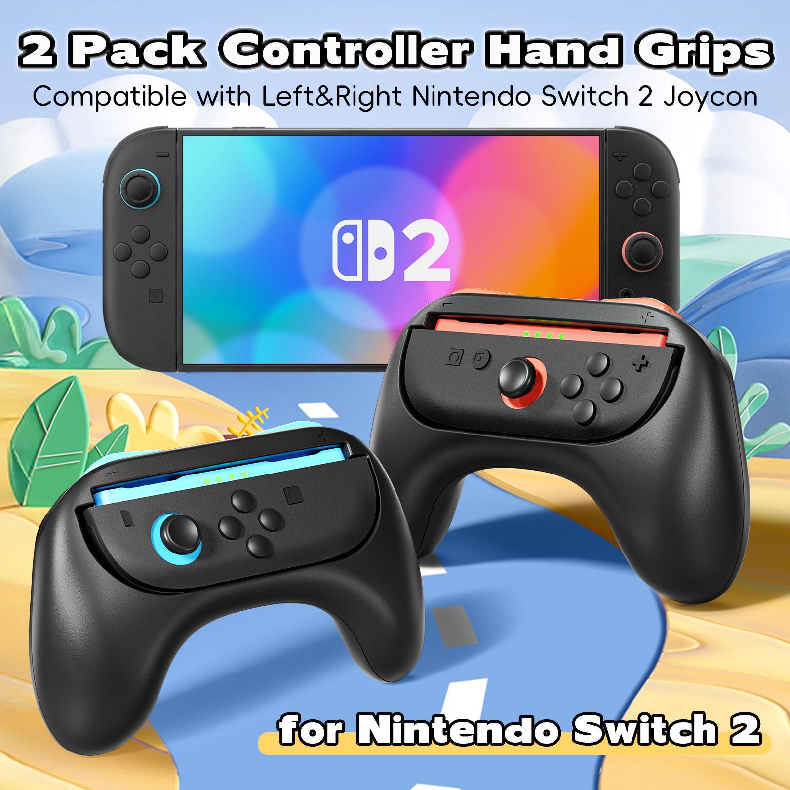 Switch2手柄握把 NS2 JOY-CON手柄握把 左右手柄游戏手把2个装