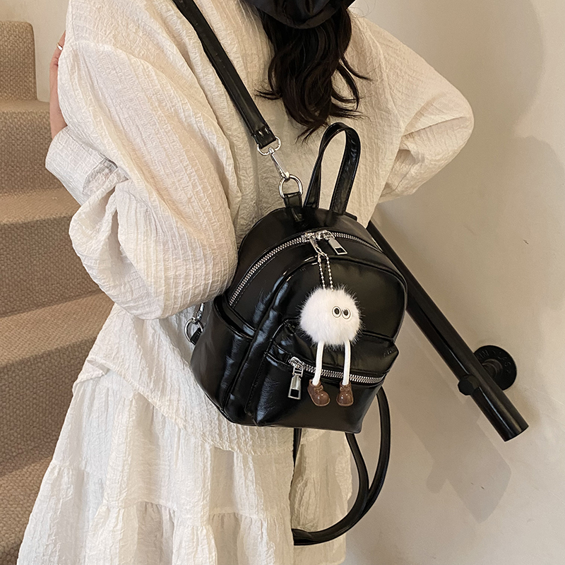 少女感糖果色迷你双肩包日系小清新立体小挎包兔耳朵女生逛街小包