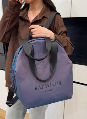 欧洲站极简大容量旅行双肩包美式高颜值镭射电脑背包潮酷学生书包