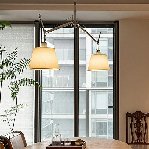 书房复古创意可调节伸缩双头吊灯