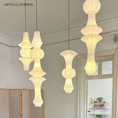 复式楼LOFT跃层别墅宣纸吊灯