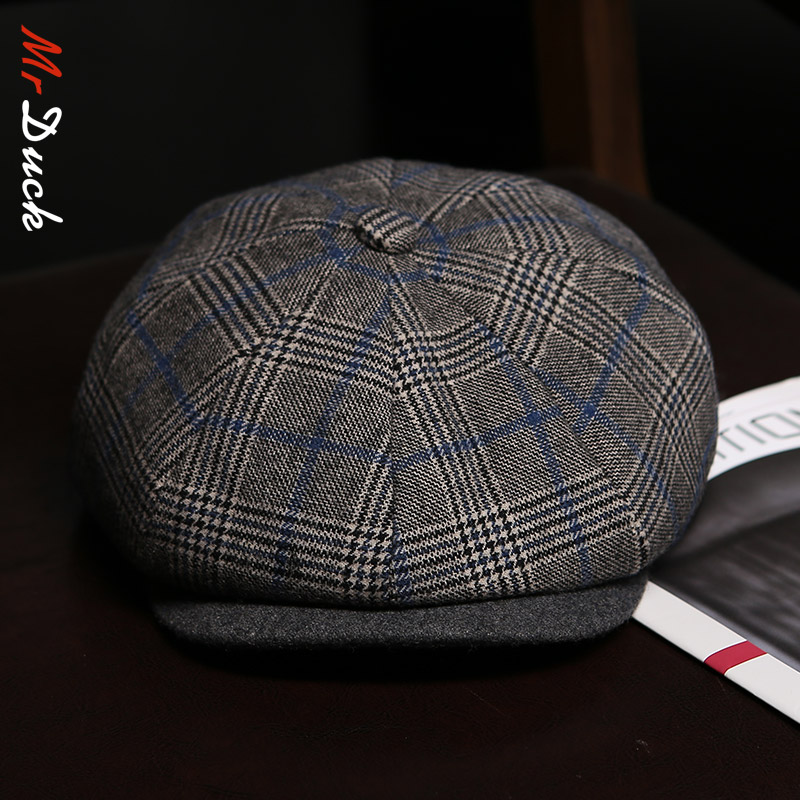 mrduck报童帽出游英伦风秋冬