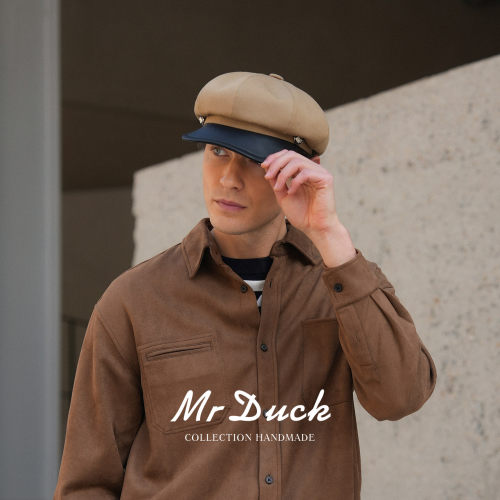 mrduck皇冠英国老钱风报童帽男