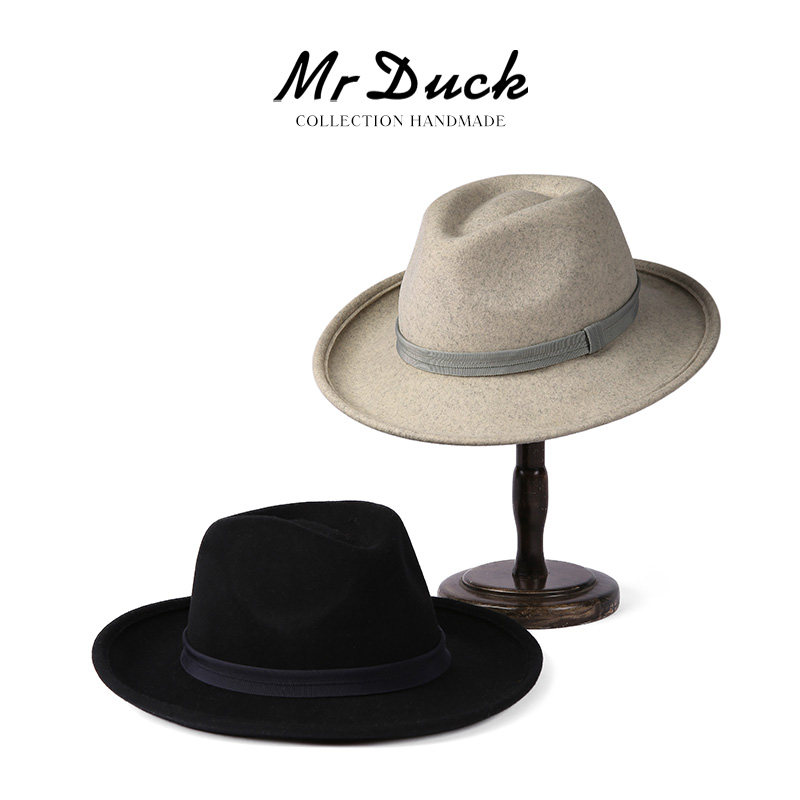 100%澳洲进口羊毛手工礼帽男女款