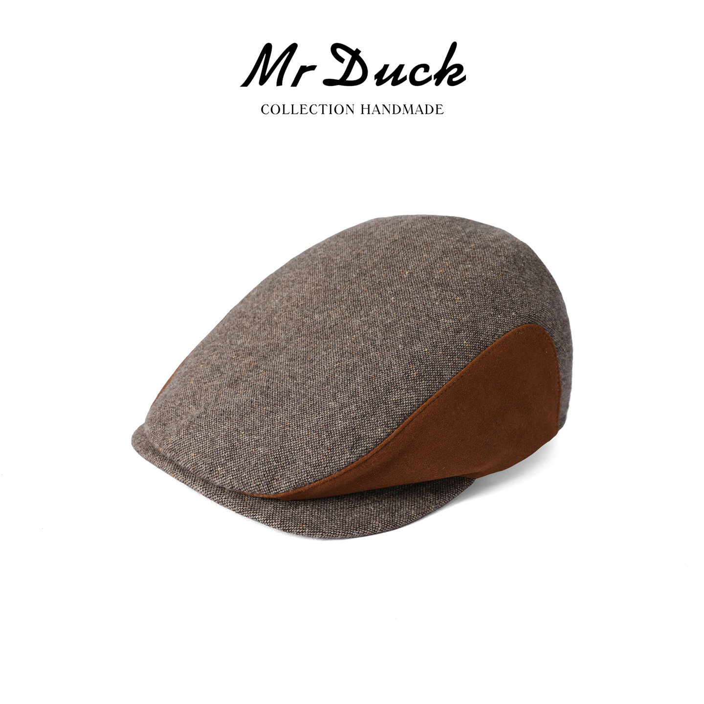 mrduck贝加尔时尚复古拼色鸭舌帽