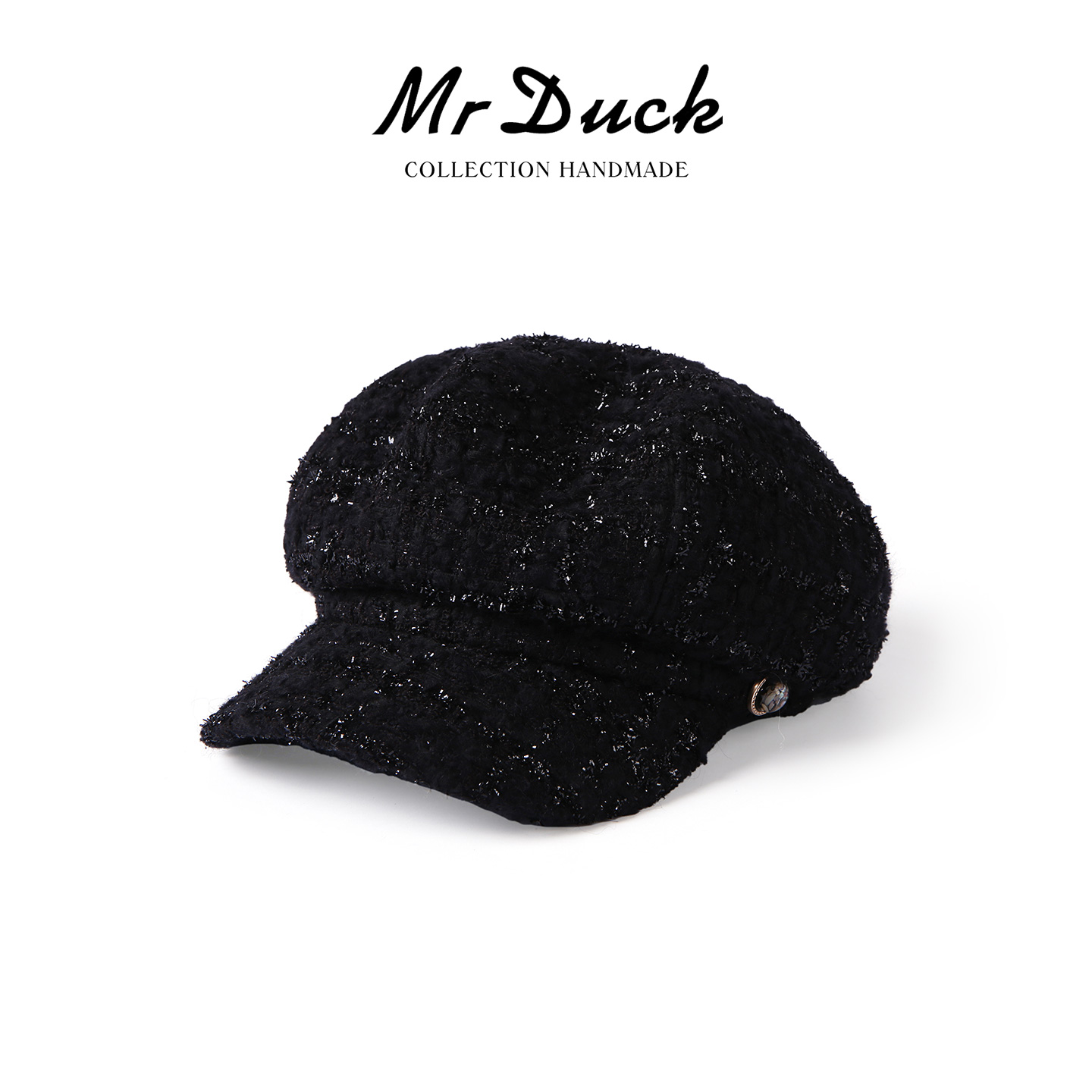 mrduck英国LINTON限量黑标报童帽