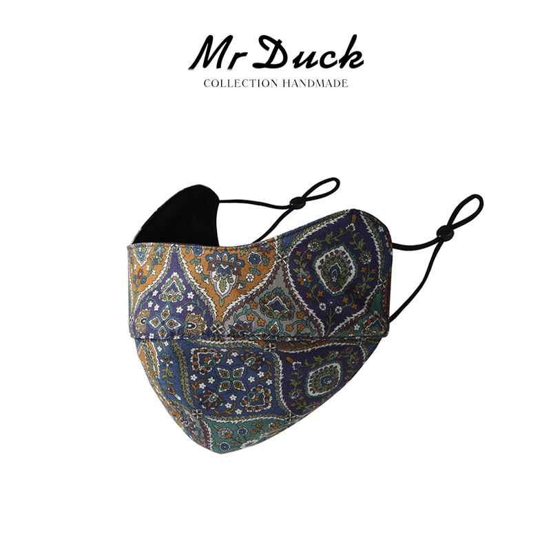 日本印花+内里真丝防晒口罩女