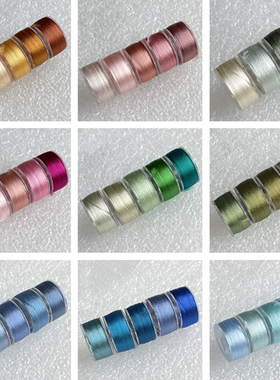 渐变色丝绒线缠花线红黄蓝绿粉紫色系丝光绒线免劈线相对不易滑线