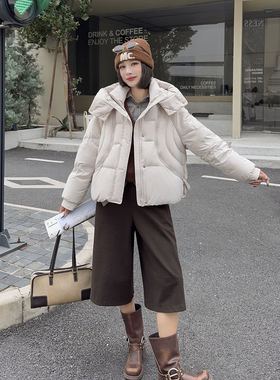 商场同款58081高端简约品质羽绒服时尚高端气质款休闲女装宽松