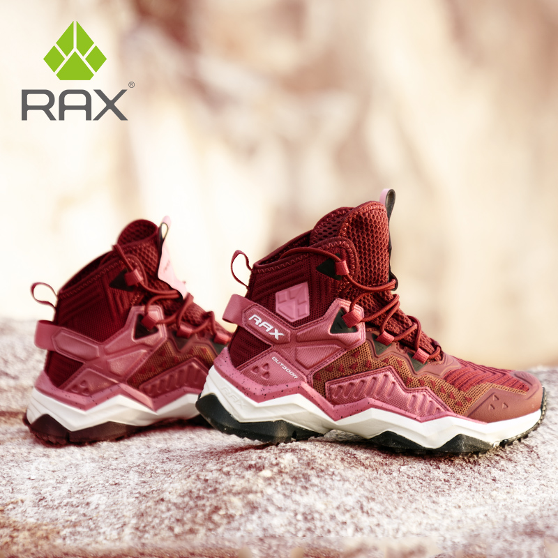 RAX登山鞋 女秋冬保暖户外鞋履爬山鞋轻便徒步鞋男防滑高帮旅游靴