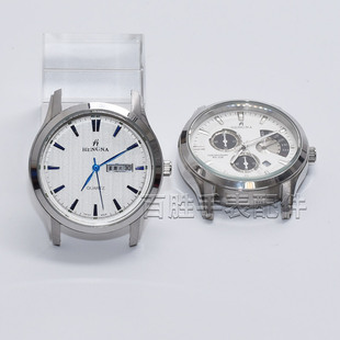 亨纳运动款全钢表头2035机芯男士大表盘防水石英表电子表手表配件