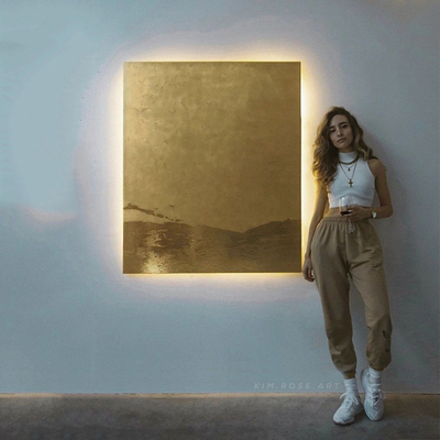 意大利设计师DIOSA壁灯创意简约餐厅展厅过道卧室手工金泊墙壁灯