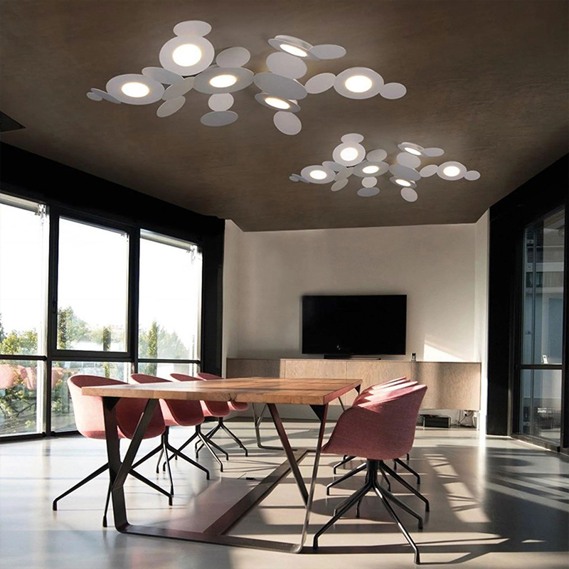 Cristiani Cattaneo Mickey吸顶灯现代极简客厅茶室餐厅卧式壁灯