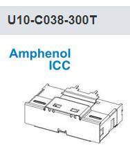 U10-C038-300T 安费诺 SlimSAS  I/O 连接器 R/A 4X 15u T/H HS