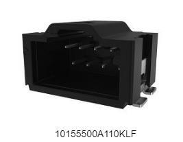 10155500-A110KLF FCI 线对板  MicroSpaceXS™ 1.27 10P 弯公