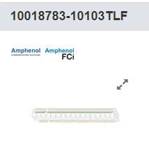 10018783-10103TLF PCI Express 连接器 x16 164 POS 直插通孔