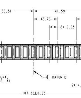 51940-320LF PwrBlade®, 3ACP 9P 16S Vertical Receptacle.