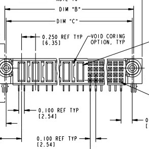 51761-10001605AALF  16S5P 弯母 PwrBlade® 安费诺 FCI连接器