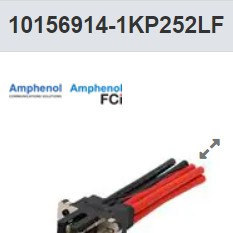 10156914-1KP252LF CABLE ASSY OCP 48V BK500 IO  L300 mm