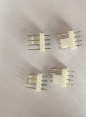 HF1004E 富士康 2.54 4P针座 现货 半靠背 直插白色主板风扇座子