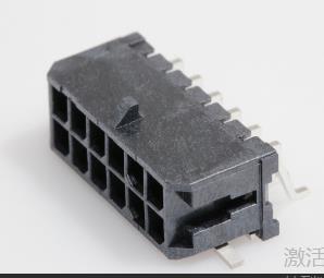 430451209 MOLEX  电源 Micro-Fit 3.0 线对板   弯公 12P