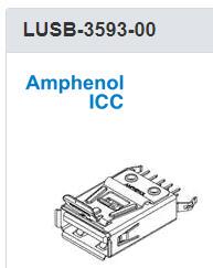 LUSB-3593-00 安费诺 LUSB (Lockable USB) IO
