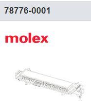 78776-0001 MOLEX SAS/PCIE  I/O 连接器  R/A SMT Recep 68Ckt