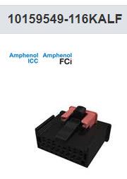 10159549-116KALF FCI 线对板 Minitek 1.80mm  RecepHouse16pn