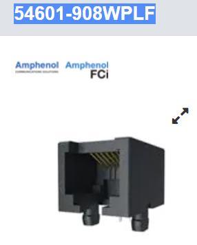 54601-908WPLF 模块式连接器/ 8P8CMOD JACK HORIZ. 1 P CAT3