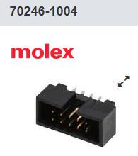 70246-1004 集管和线壳 2.54MM 10P VERT HDR 2R LO-PRO SHRDED