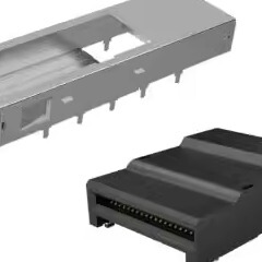 V36-AAZ01-XXXXX 224G QSFP-DD 1x1 cage heat sink & light pipe