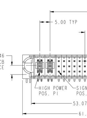 10127397-08H1420LF 电源到板 PwrBlade ULTRA 2HP+21S+6LP RAH