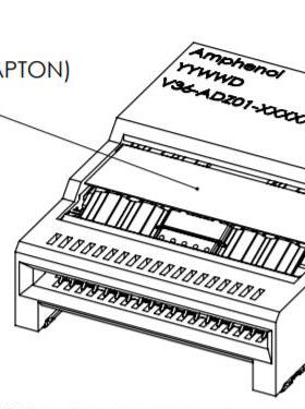 V36-ADZ01-301000T ExtremePort QSFP-DD 112G single SMT connec