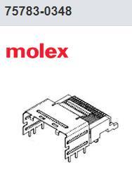 75783-0348 MOLEX 高速/连接器 iPAss RA 3.18TH Un v 0.38Au 68