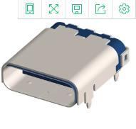 12401832E402A 安费诺USB-3.1 2-代-Superspeed+）插座 -24P