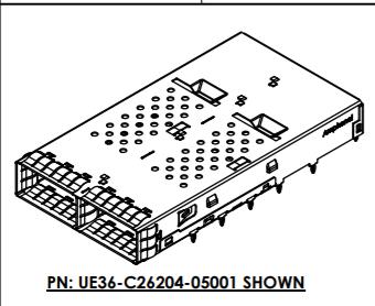 UE36C2620005A2A QSFP DD,High speed Input Output connectors 1