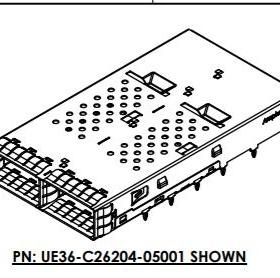 UE36C2620005A2A QSFP DD,High speed Input Output connectors 1