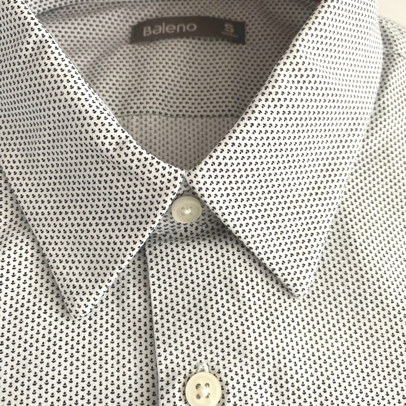 正品修身版型纯棉长袖衬衫班尼路