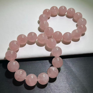 天然粉水晶手串粉色大西柚果冻粉晶马粉星光大粉水晶手链水晶珠串