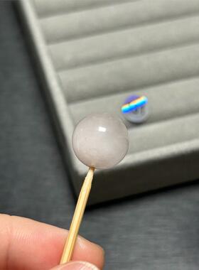 13.9mm粉色摩根石圆珠单珠微共生摩根石默认优化介意