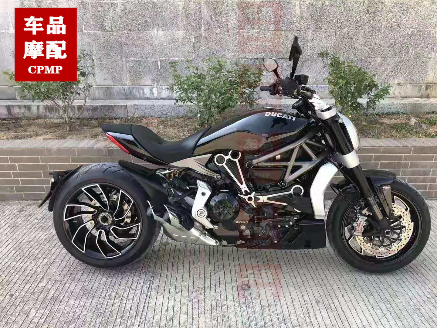 杜卡迪 大魔鬼1200 X版 Diavel S版排气罩 前段排气管 后段排气管