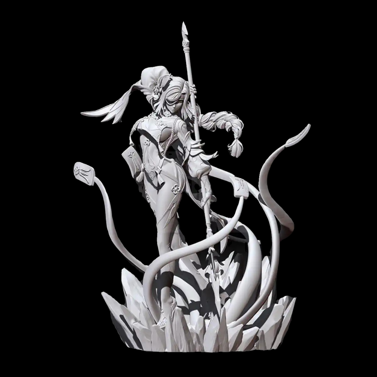 Shenhe原神Genshin3-28cm手办3D