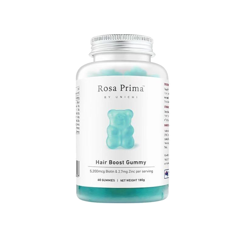 澳洲进口unichi海盐养发小熊软糖含生物素维生素顶生60粒女生发