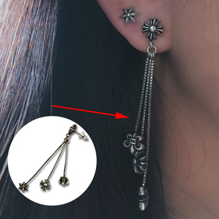 ROCK HEARTS流苏耳钉 耳坠 耳环  蔡徐坤jojo 网红同款 S925纯银