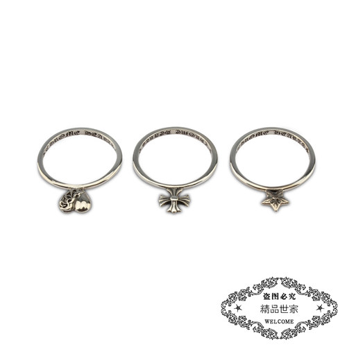 桃心网红同款纯银戒指