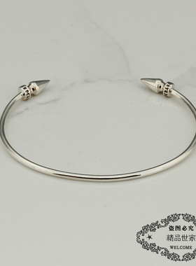 纯银暗黑钉子手镯网红同款